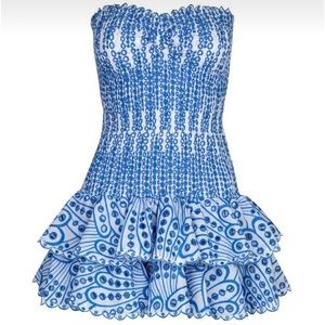 Blue preppy dress💙🩵🤍